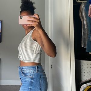 Striped crop top